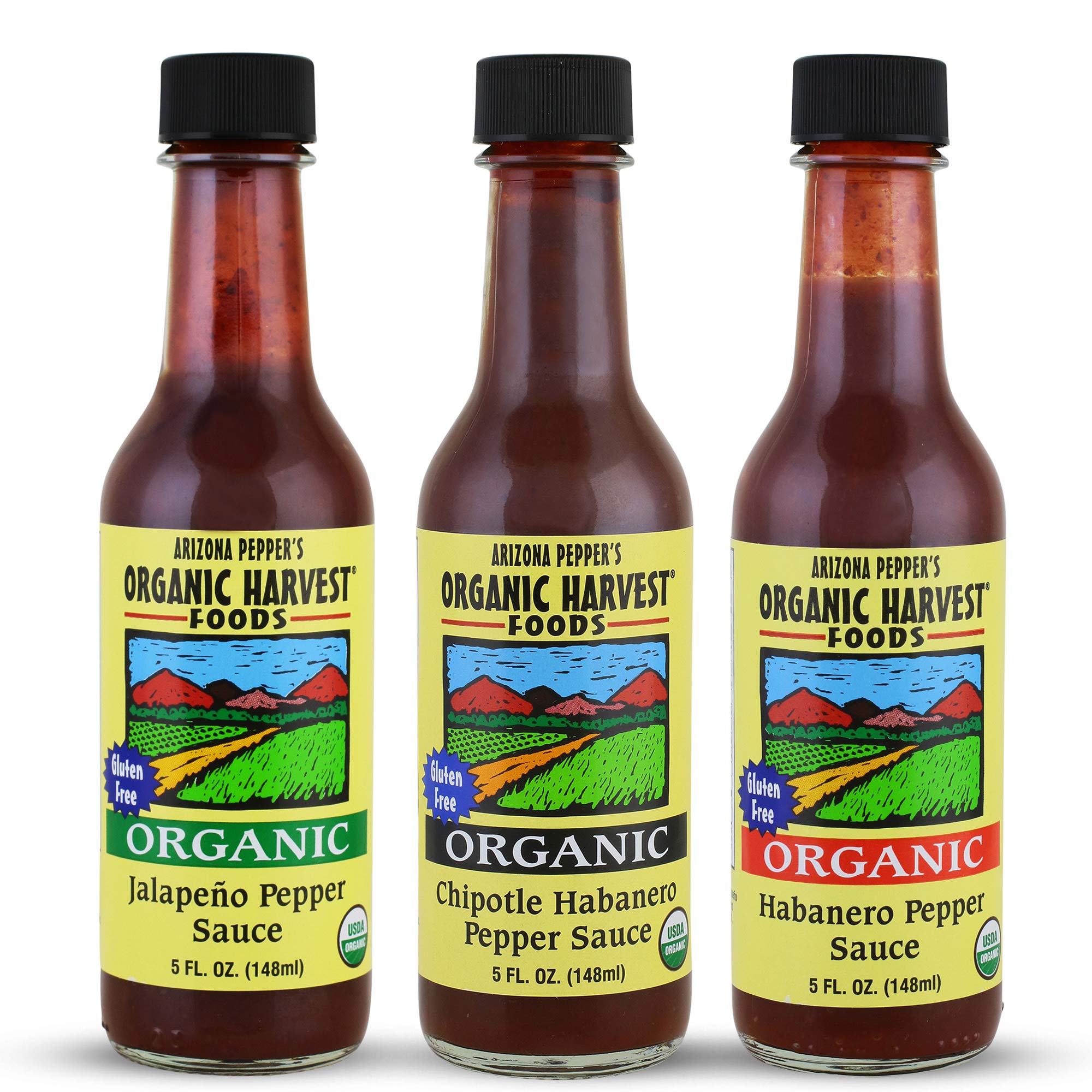 Organic Harvest variety pack front packaging showing three bottles and premium gift-ready look