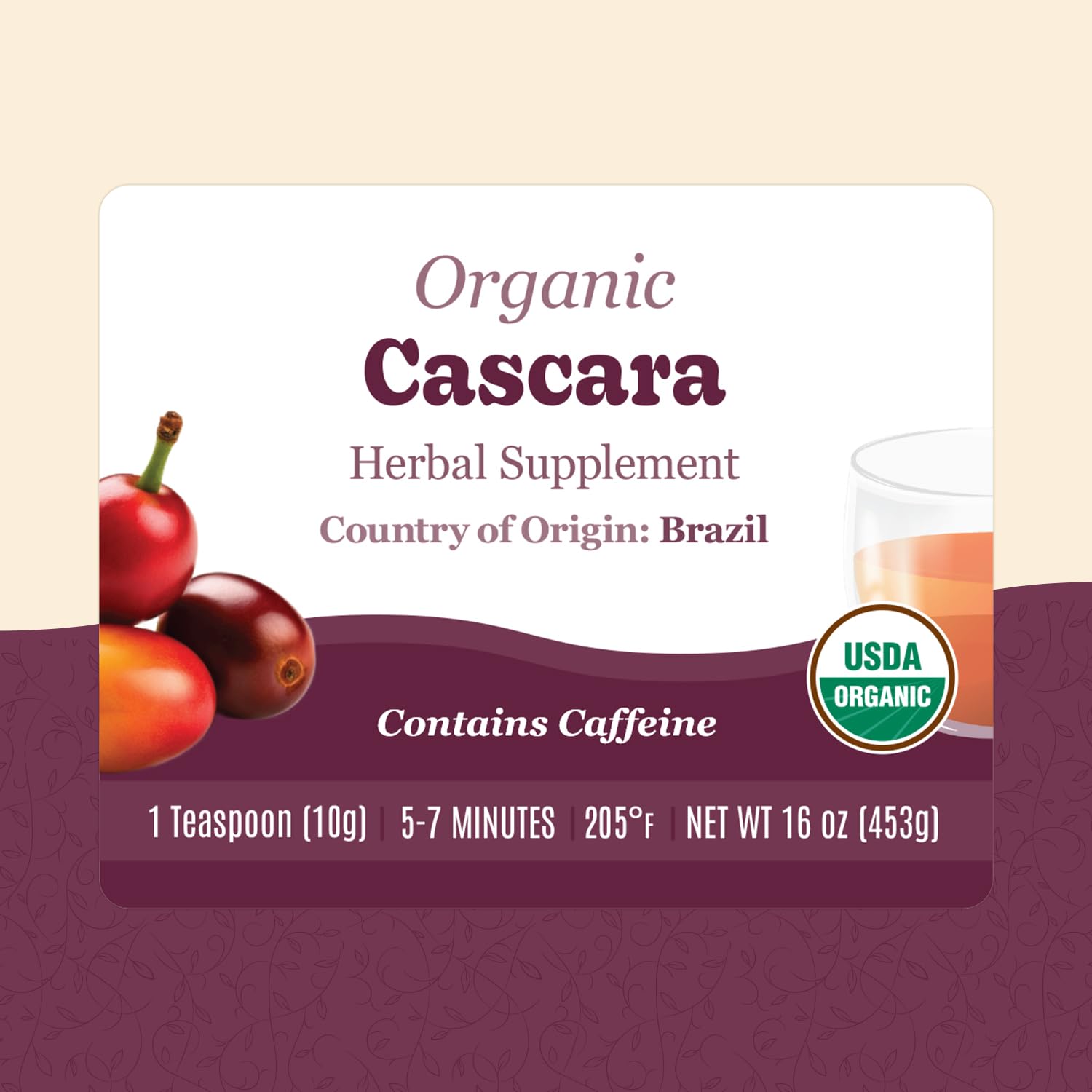 Organic Positively cascara in a kitchen scene showing versatile use and lifestyle appeal