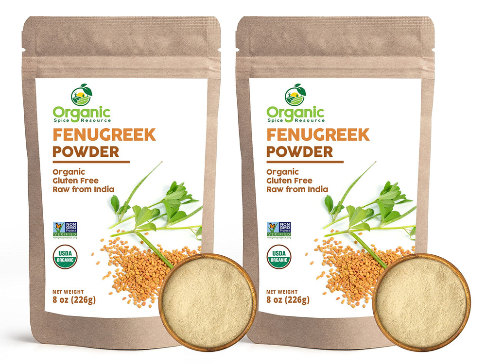 Organic Spice Resource front packaging showing resealable kraft bag and two 16oz packs for pantry convenience