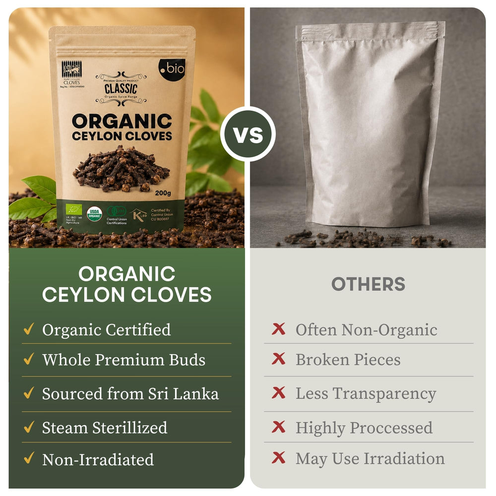 Organic Spice Shop whole cloves simmering in a stew, enriches savory flavor