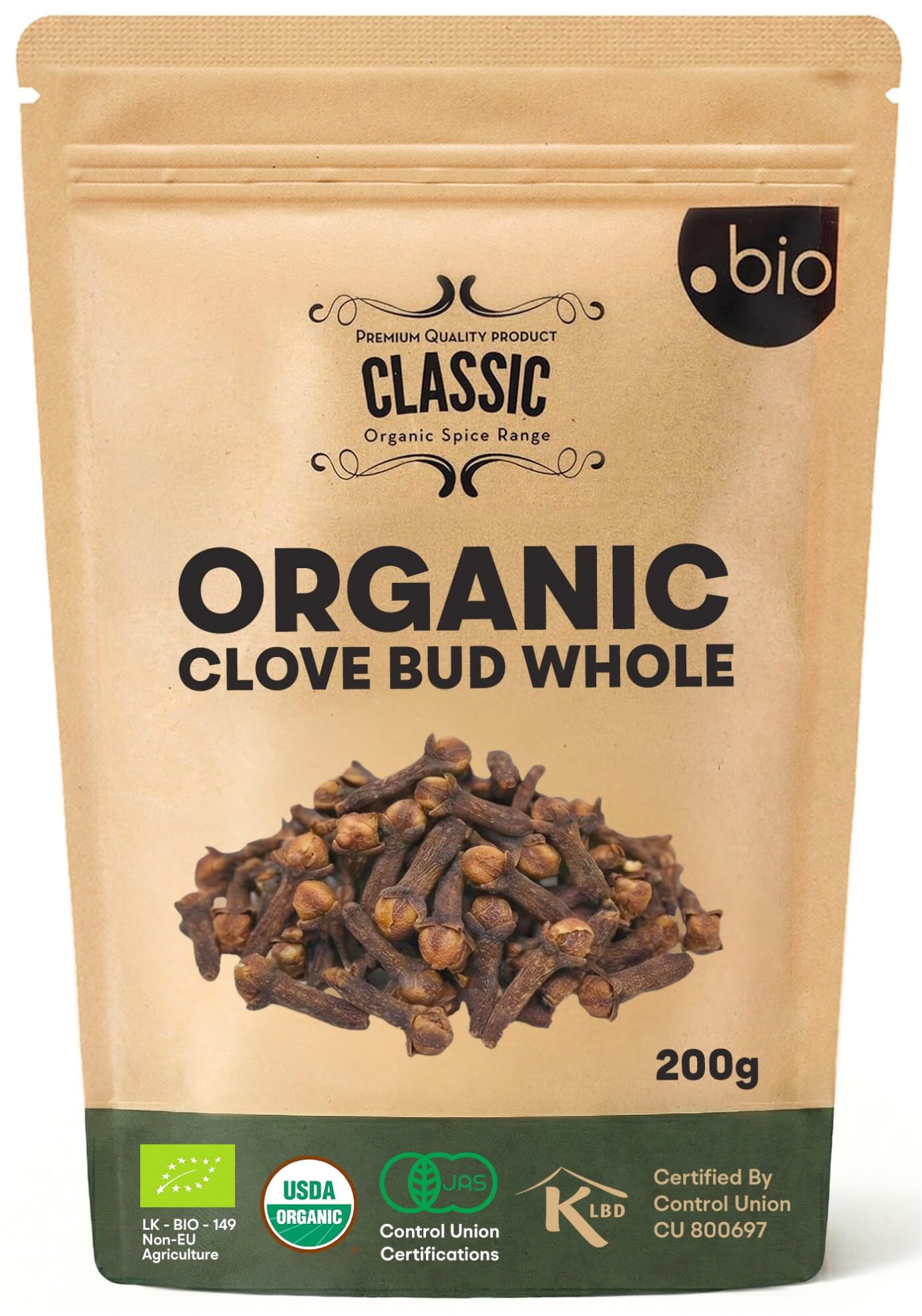 Organic Spice Shop front packaging showing resealable 7 oz bag and logo, preserves flavor