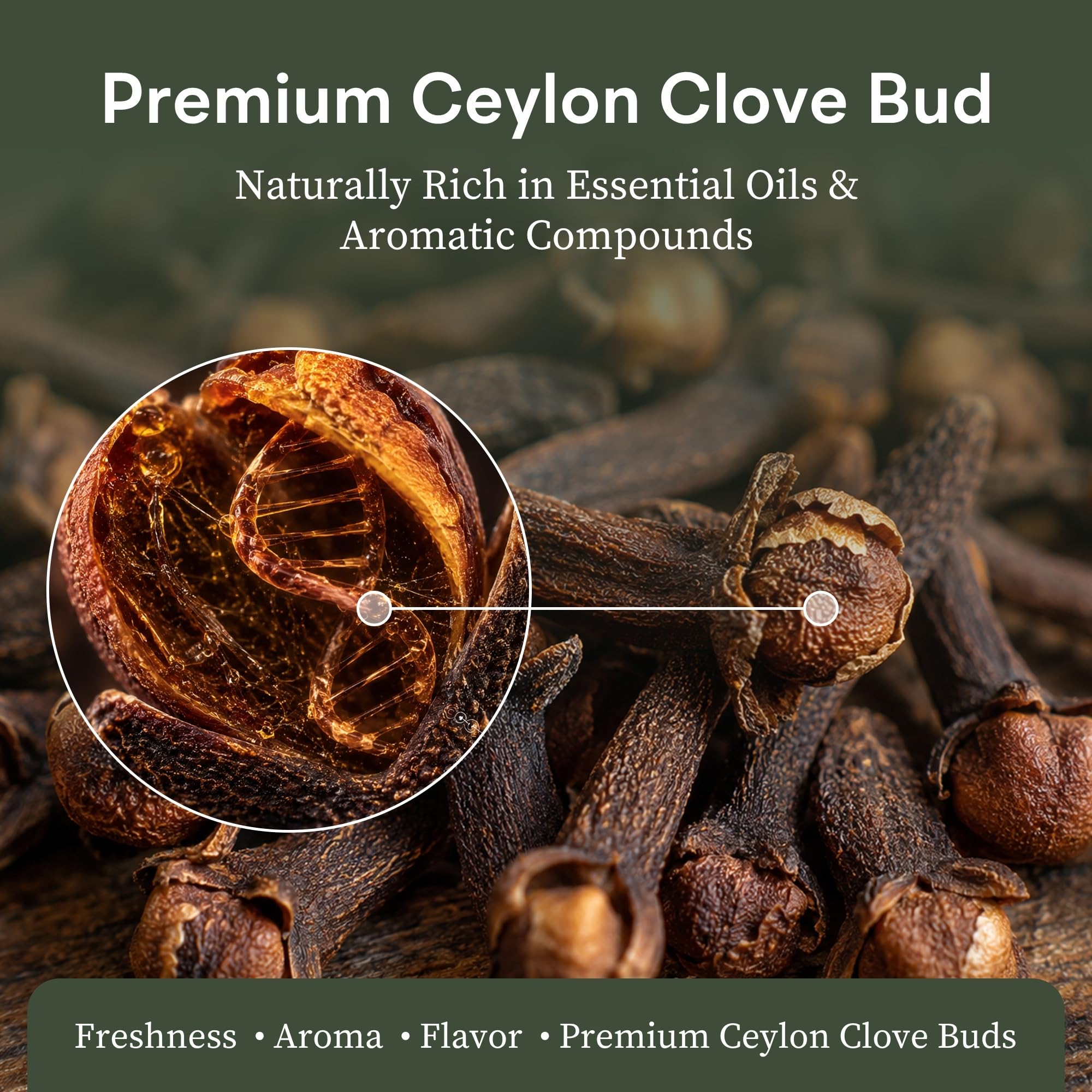 Organic Spice Shop clove spice sachet in drawer, naturally scents linens