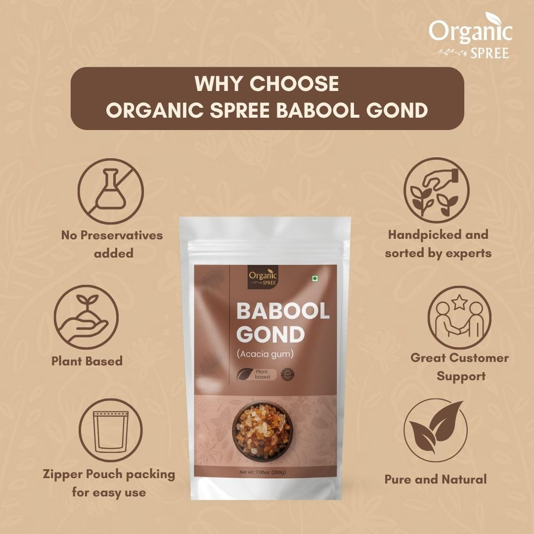 Organic Spree 200g pack beside kitchen scale showing product size