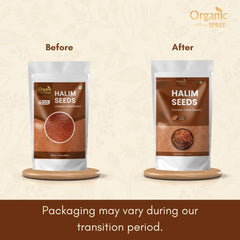 ORGANIC SPREE bowl of soaked Halim seeds demonstrating easy hydration