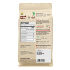 ORGANIC TATTVA close-up of pearl millet flour texture showing fine grind for easy kneading