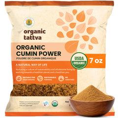Organic Tattva front packaging showing label and size benefits