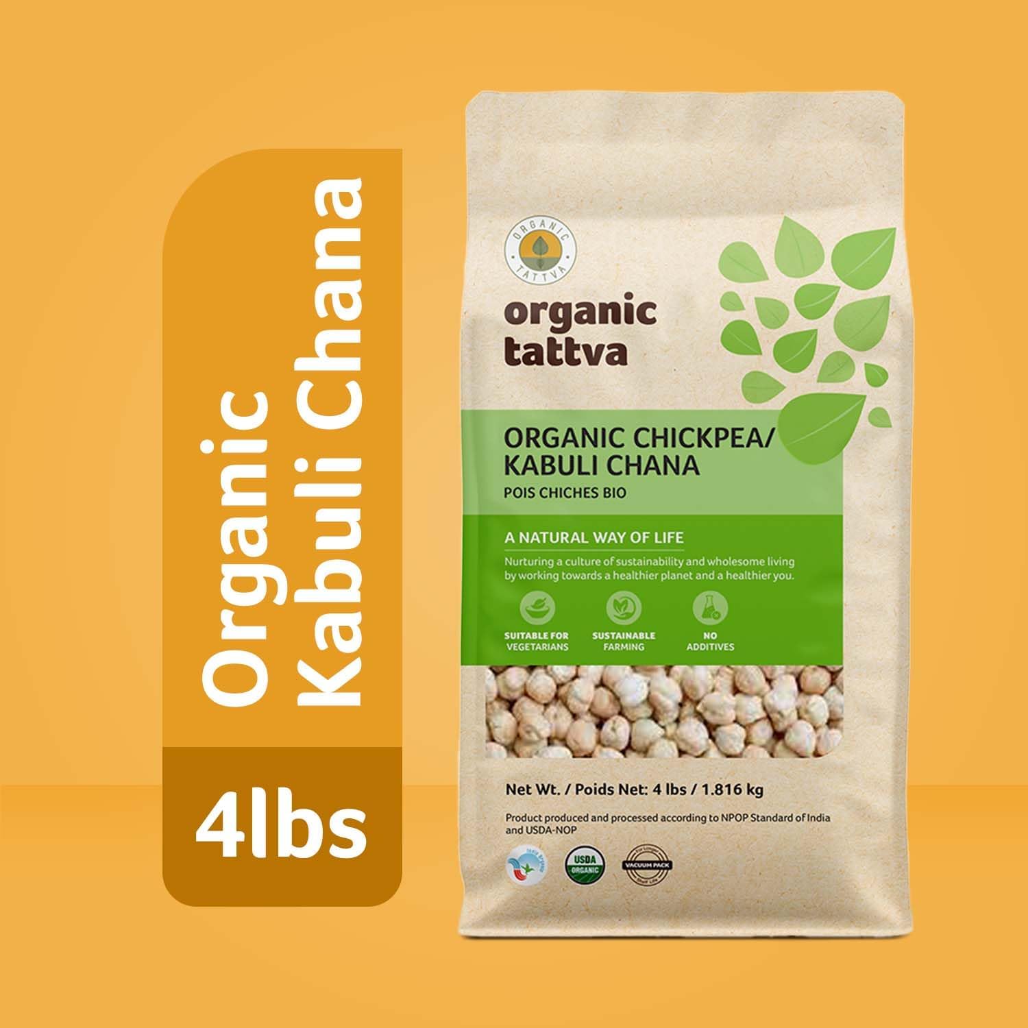 ORGANIC TATTVA measuring cup with beans to show quantity and portioning ease