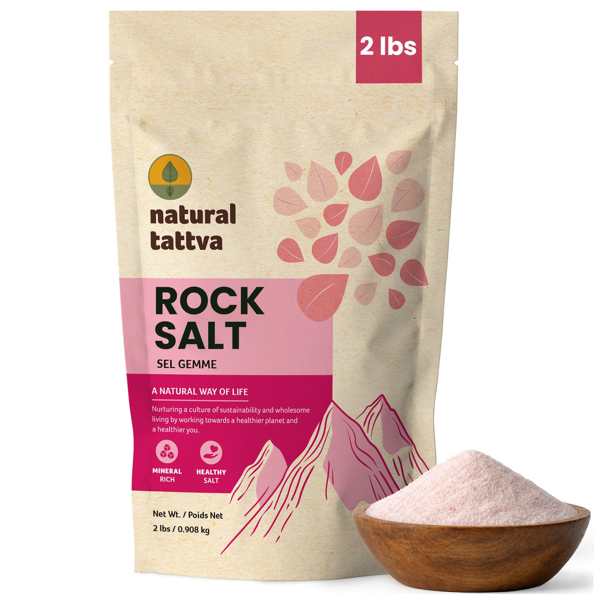 ORGANIC TATTVA front pack 2 lb showing branding and product benefits