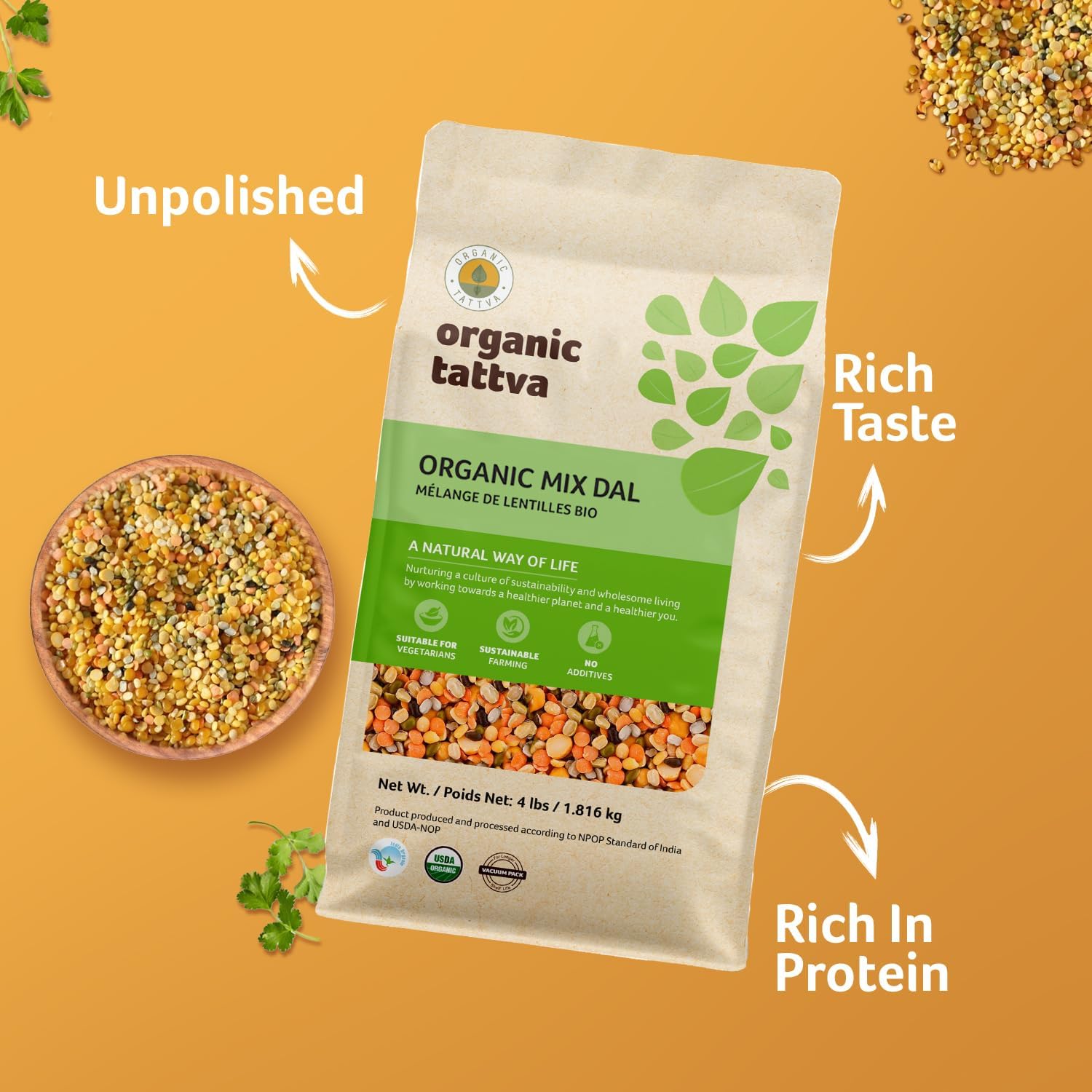 Organic Tattva served as a hearty soup bowl illustrating ready-to-eat versatility