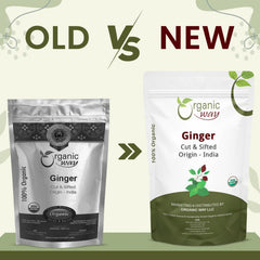 Organic Way brewing a cup of ginger tea to show easy infusion and aroma