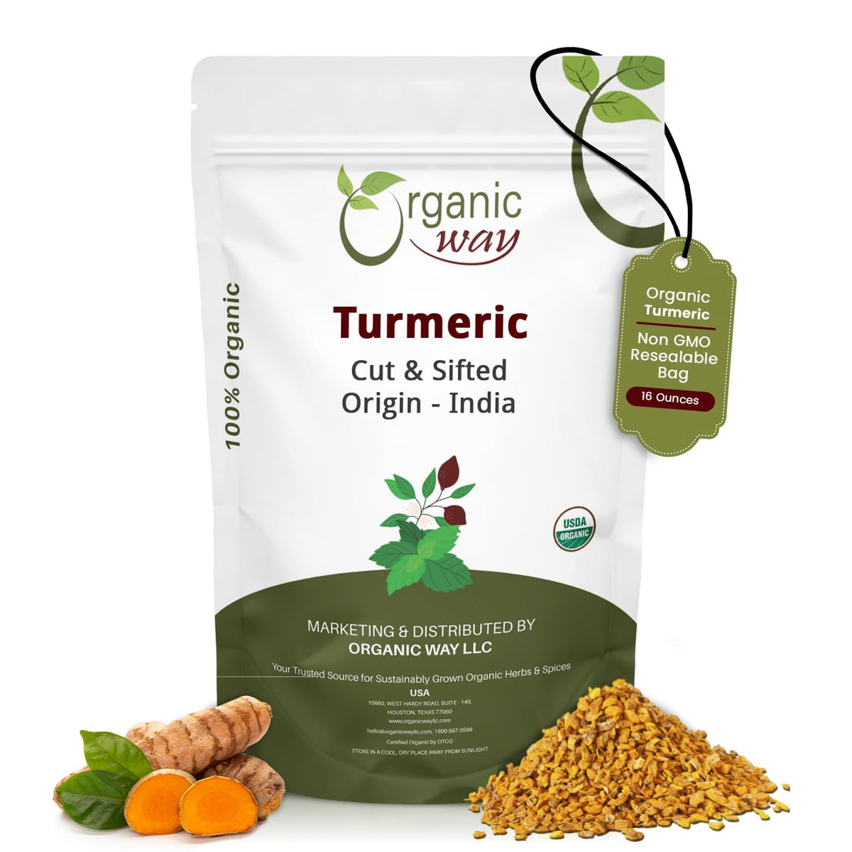 Organic Way front packaging showing 16 oz bag and clear labeling for easy identification