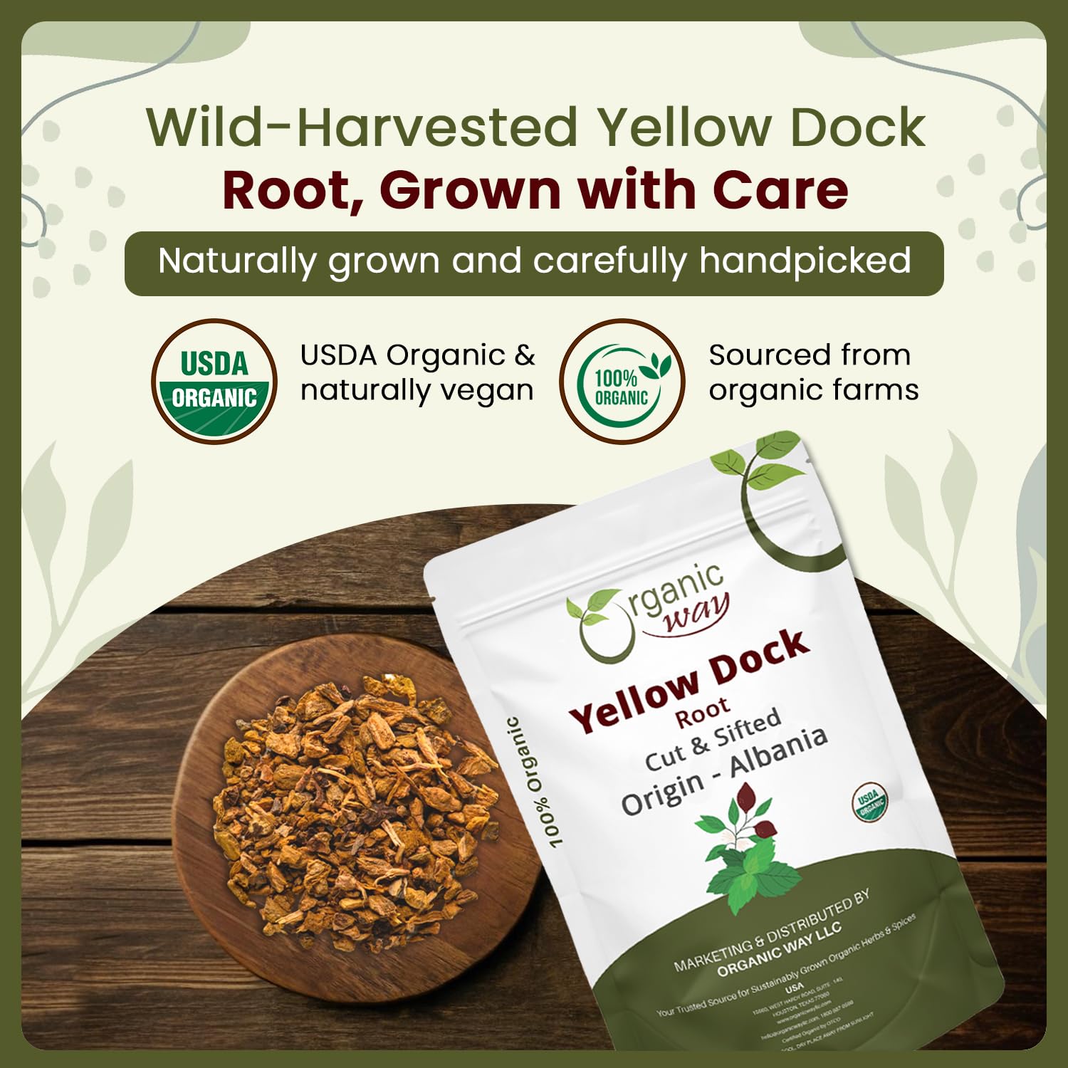 Organic Way texture detail of root fibers highlighting natural, minimally processed ingredient