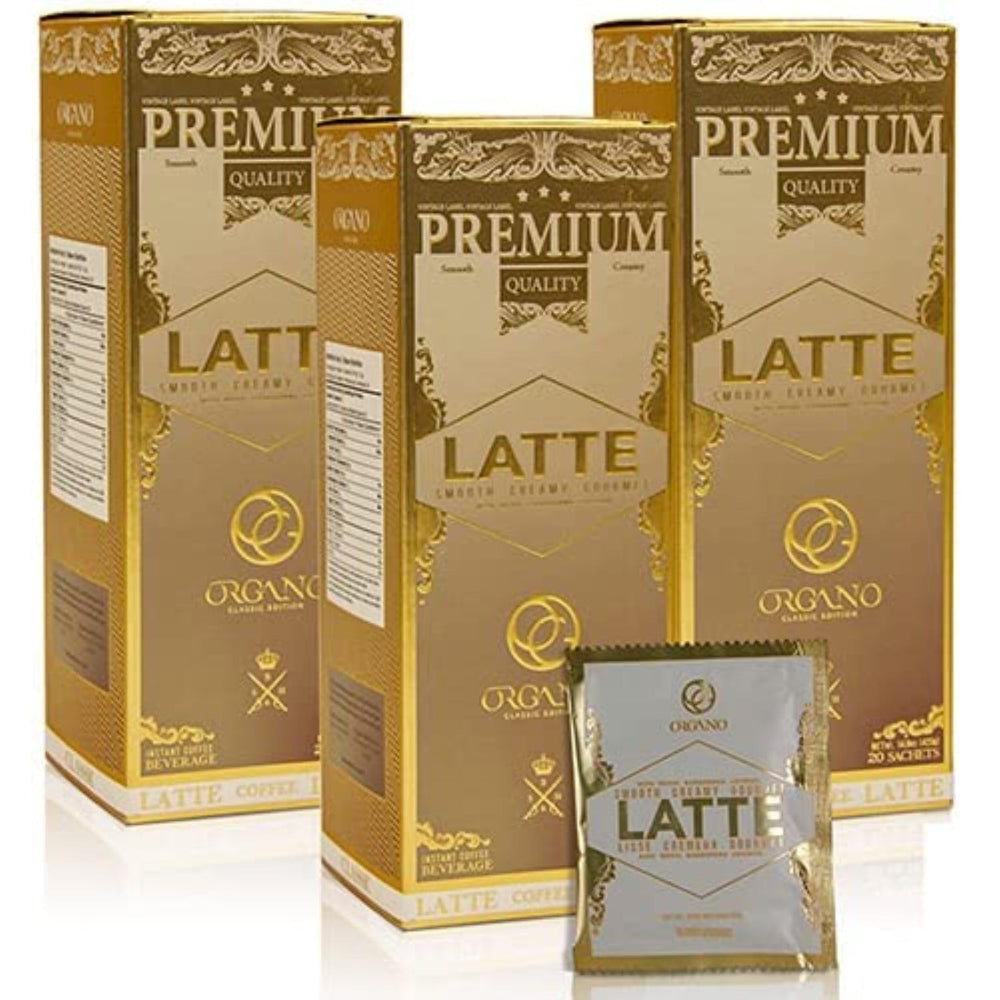 ORGANO box front showing product branding and sachet count for easy recognition and storage