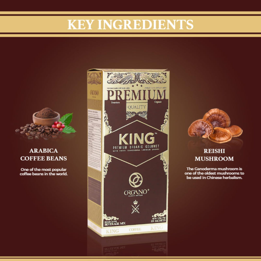 ORGANO sachet poured into cup, fast preparation convenience