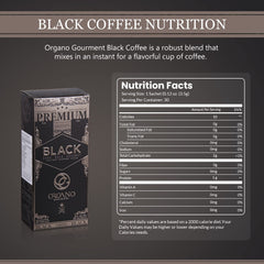 ORGANO hot cup of cafe latte in hand showing warm, ready-to-drink convenience
