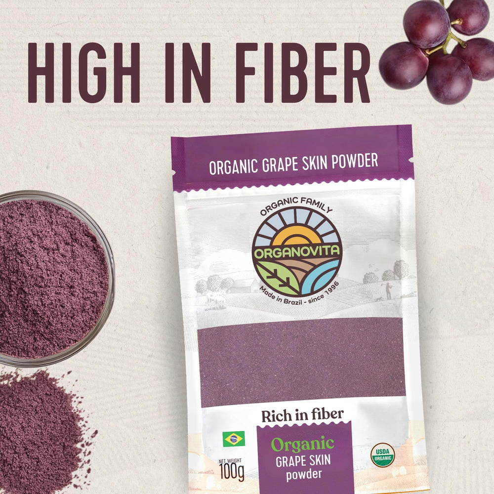 ORGANOVITA baked cake colored naturally with grape skin powder