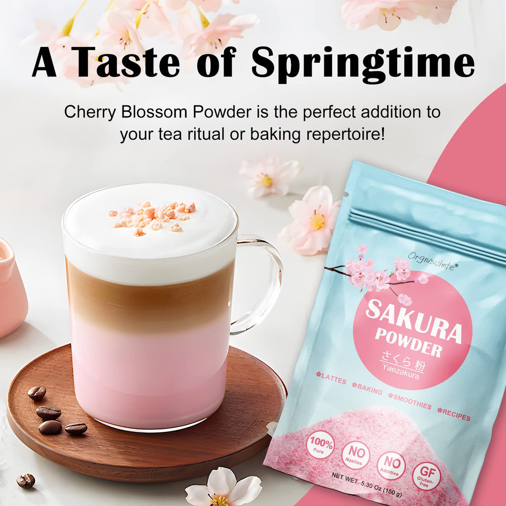 orgnisulmte used in baking pink cake slice showing retained color and gentle sakura scent in desserts