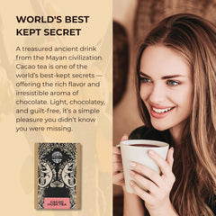Origen Cacao pour-over preparation of husk tea demonstrating easy steeping method