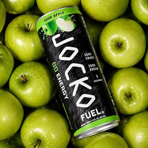 Origin Jocko Fuel GO open can pouring to show texture and refreshing Sour Apple benefit