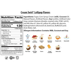 Original Gourmet close-up of orange and cream swirl texture highlighting smooth appearance