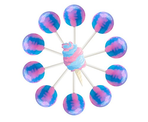 Original Gourmet front packaging showing 10-count cotton candy lollipops and clear branding