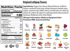 Original Gourmet individually wrapped lollipops demonstrating hygienic, portable single-serve benefit
