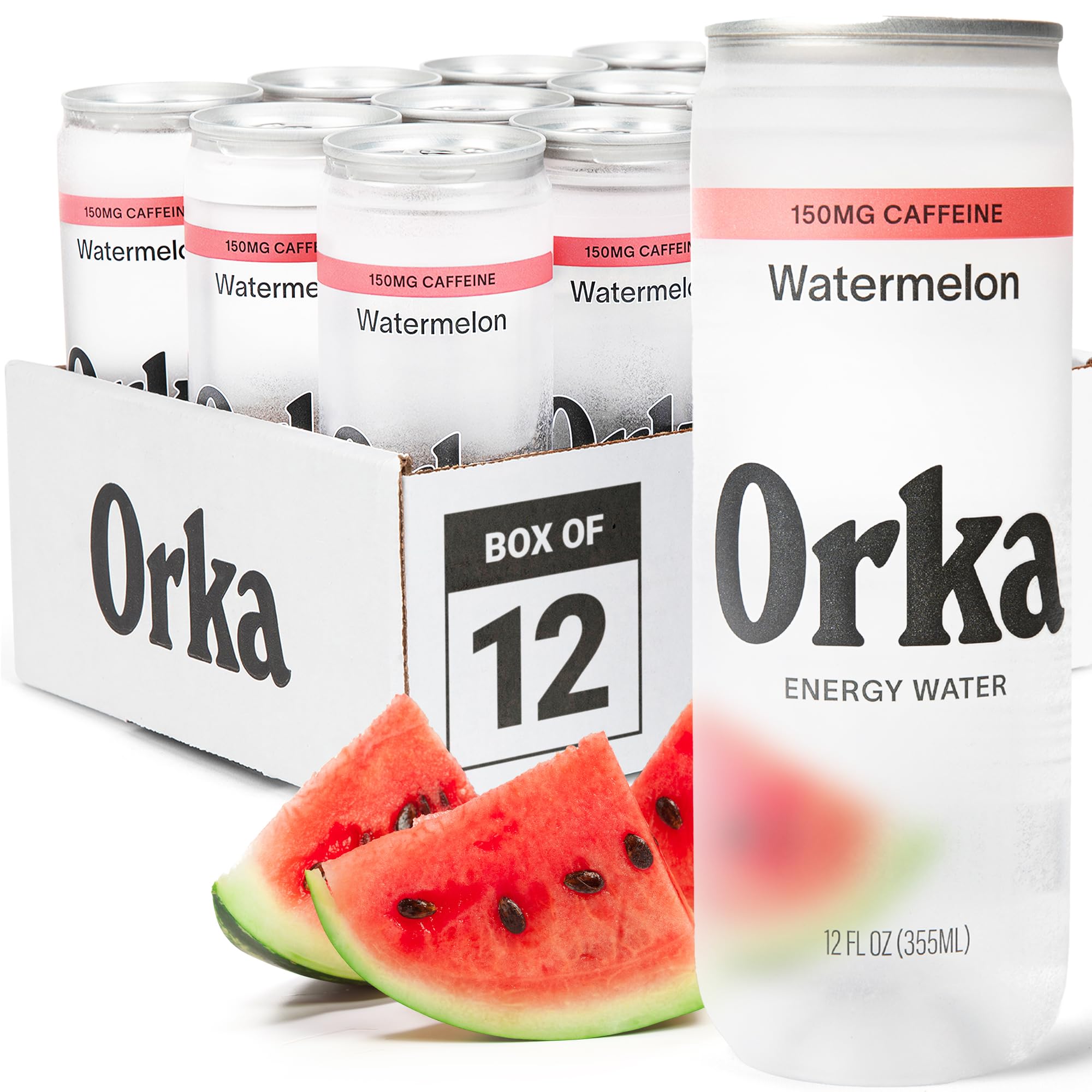 Orka front can showing watermelon flavor and clean energy benefit