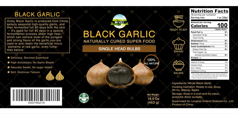 orsky black garlic on salad and toast in lifestyle setting adding flavor to meals