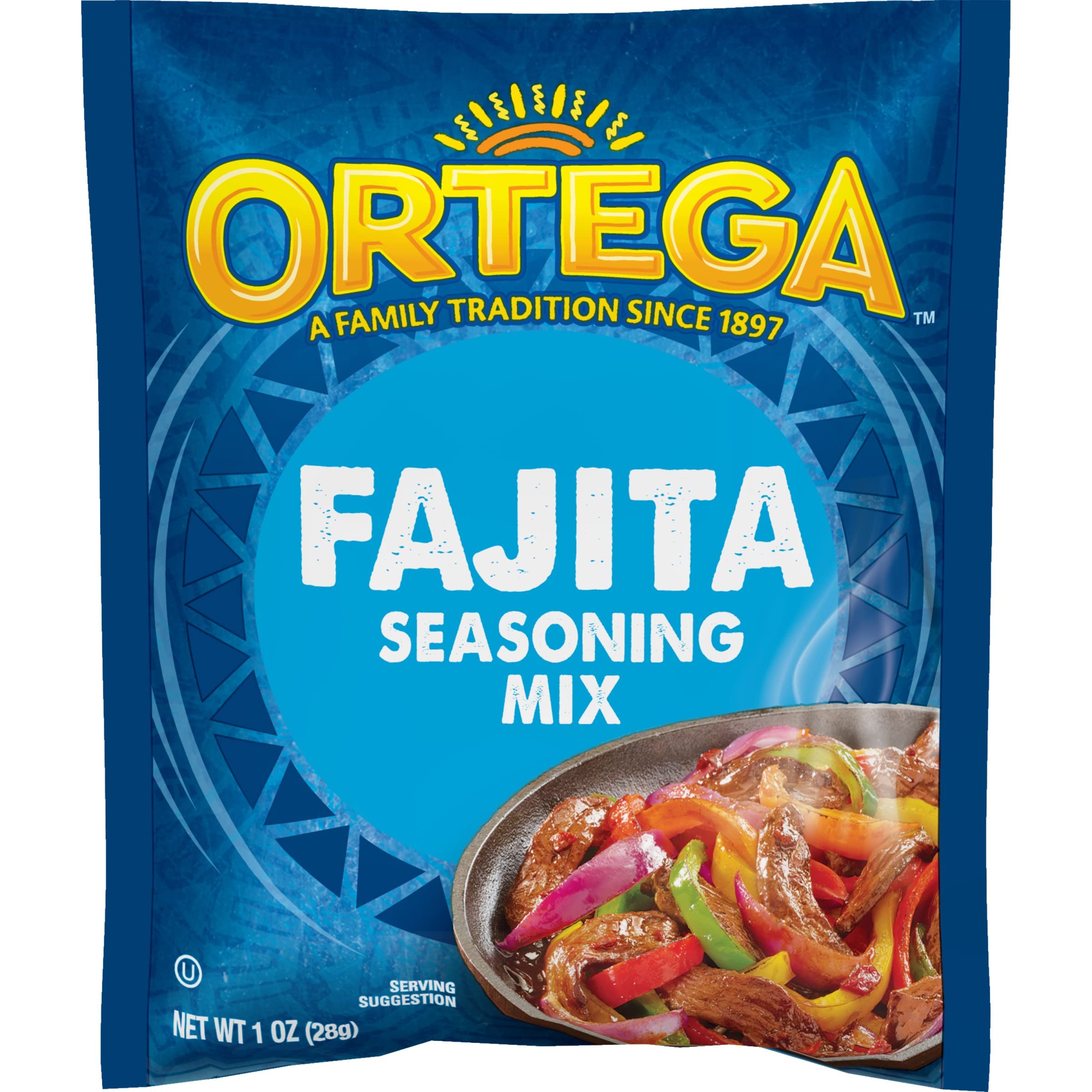 Ortega packet front view showing label and convenience for quick meals
