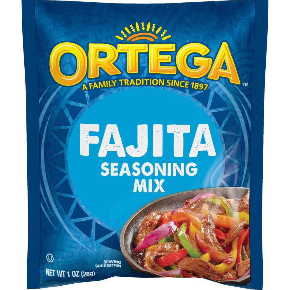 Ortega packet front view showing label and convenience for quick meals