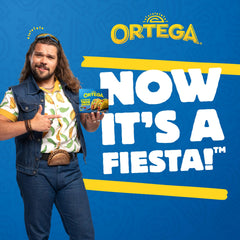 Ortega mini taco shells held in hand to show size and easy portion control benefit