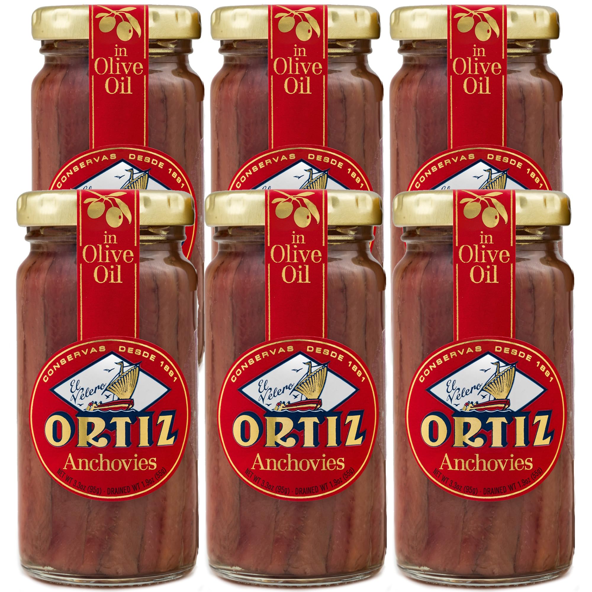 Ortiz jar front view showing brand and premium preservation benefit