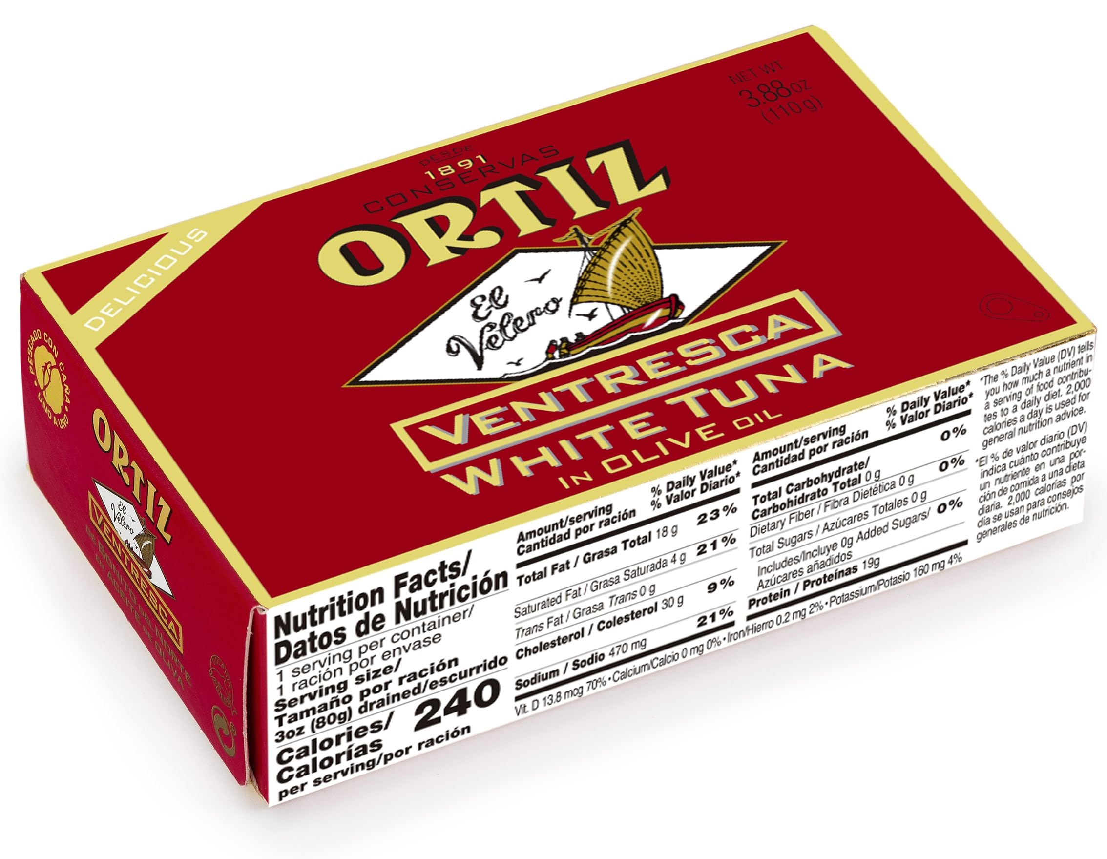 Ortiz cans pack of four stacked for pantry convenience and value