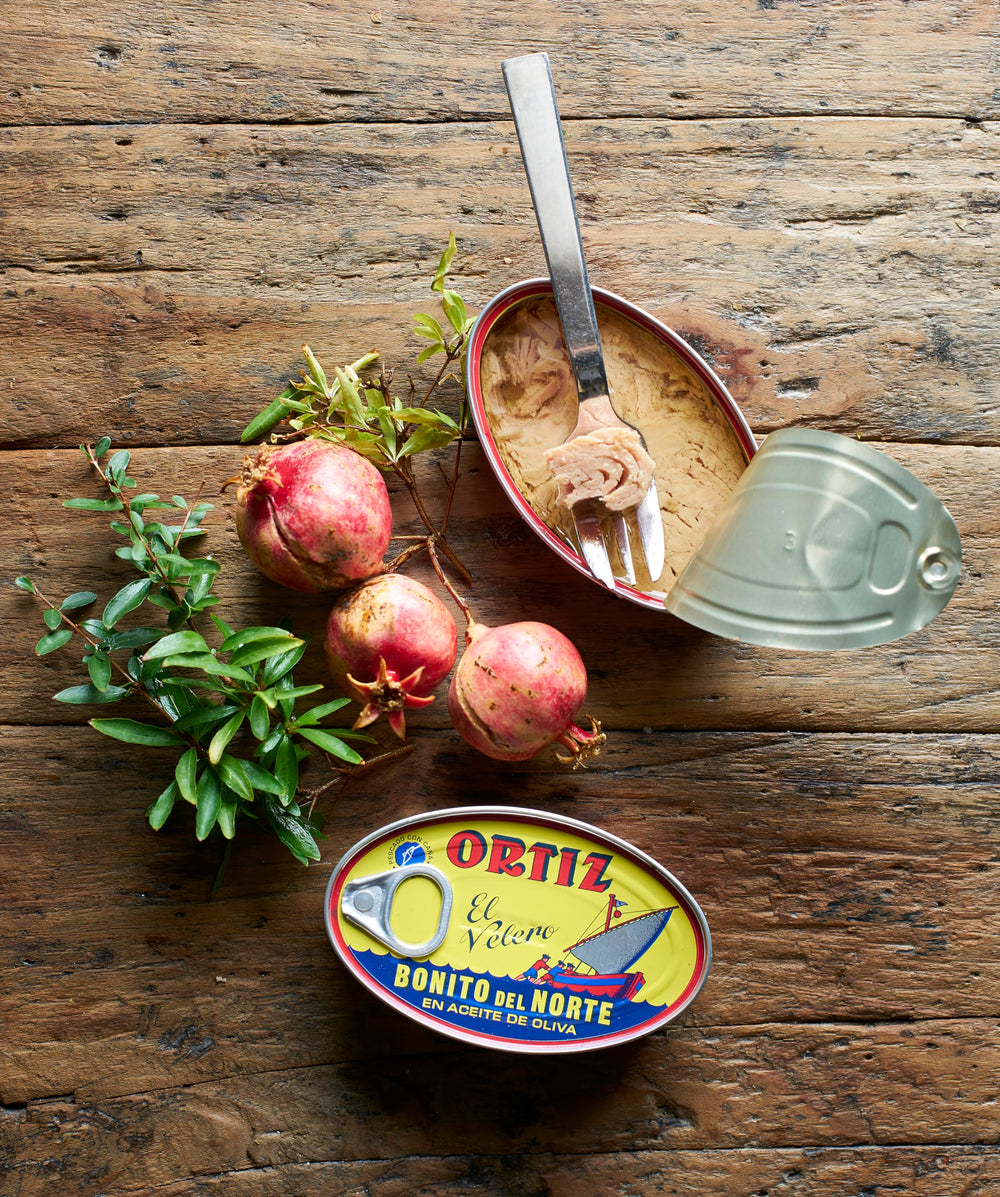 Ortiz tuna served on cracker presenting a ready-to-eat appetizer option