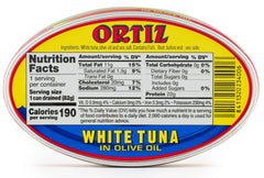 Ortiz can label and kosher mark showing certified quality benefit
