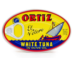 Ortiz tuna close-up with olive oil highlighting moist texture benefit