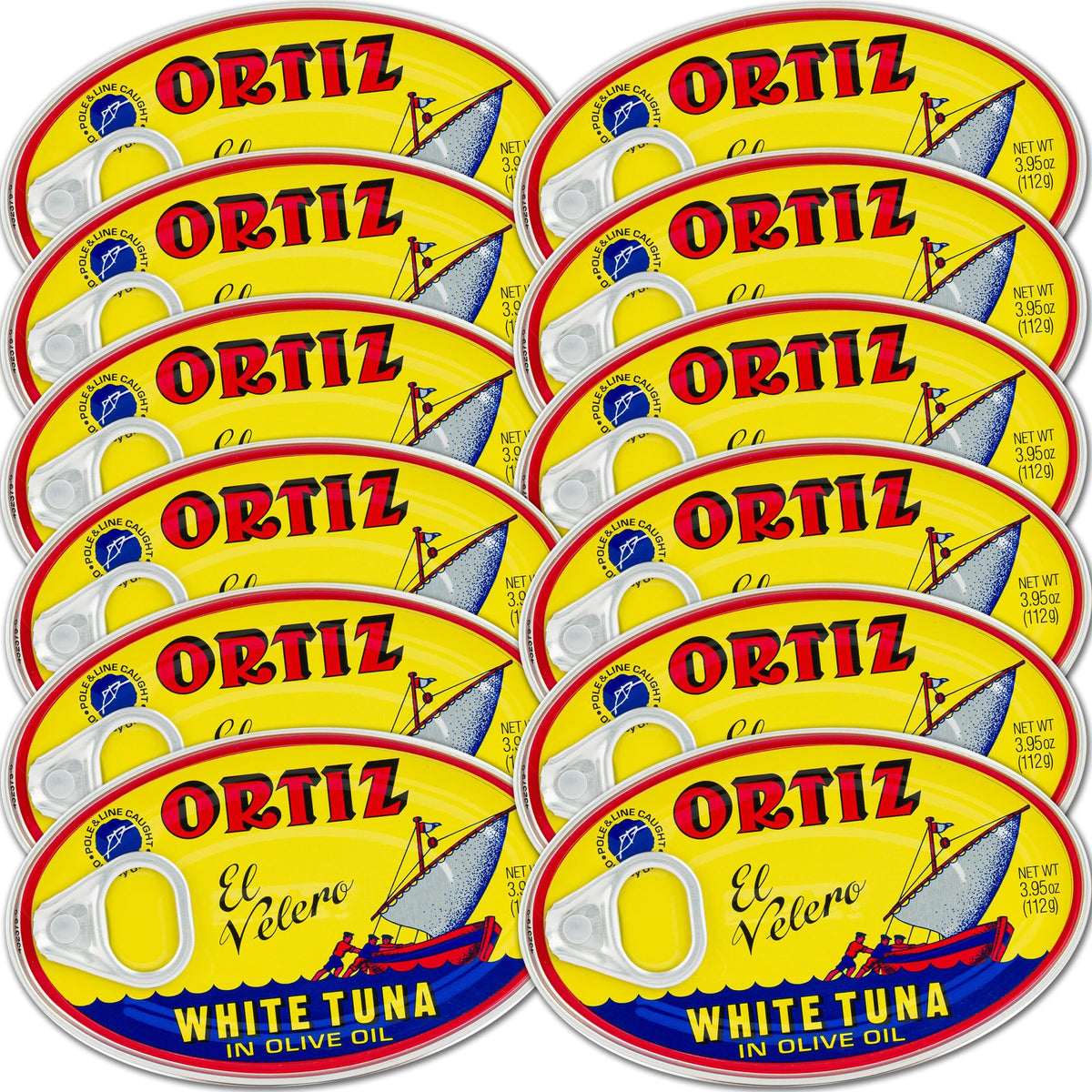 Ortiz front can view showing label and premium packaging benefit