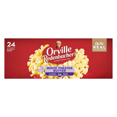 Orville Redenbacher's front box packaging showing 24-count and benefits