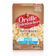 Orville Redenbacher's front box packaging showing natural branding and value