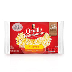 Orville Redenbacher's front packaging showing 36-count convenience and buttery flavor