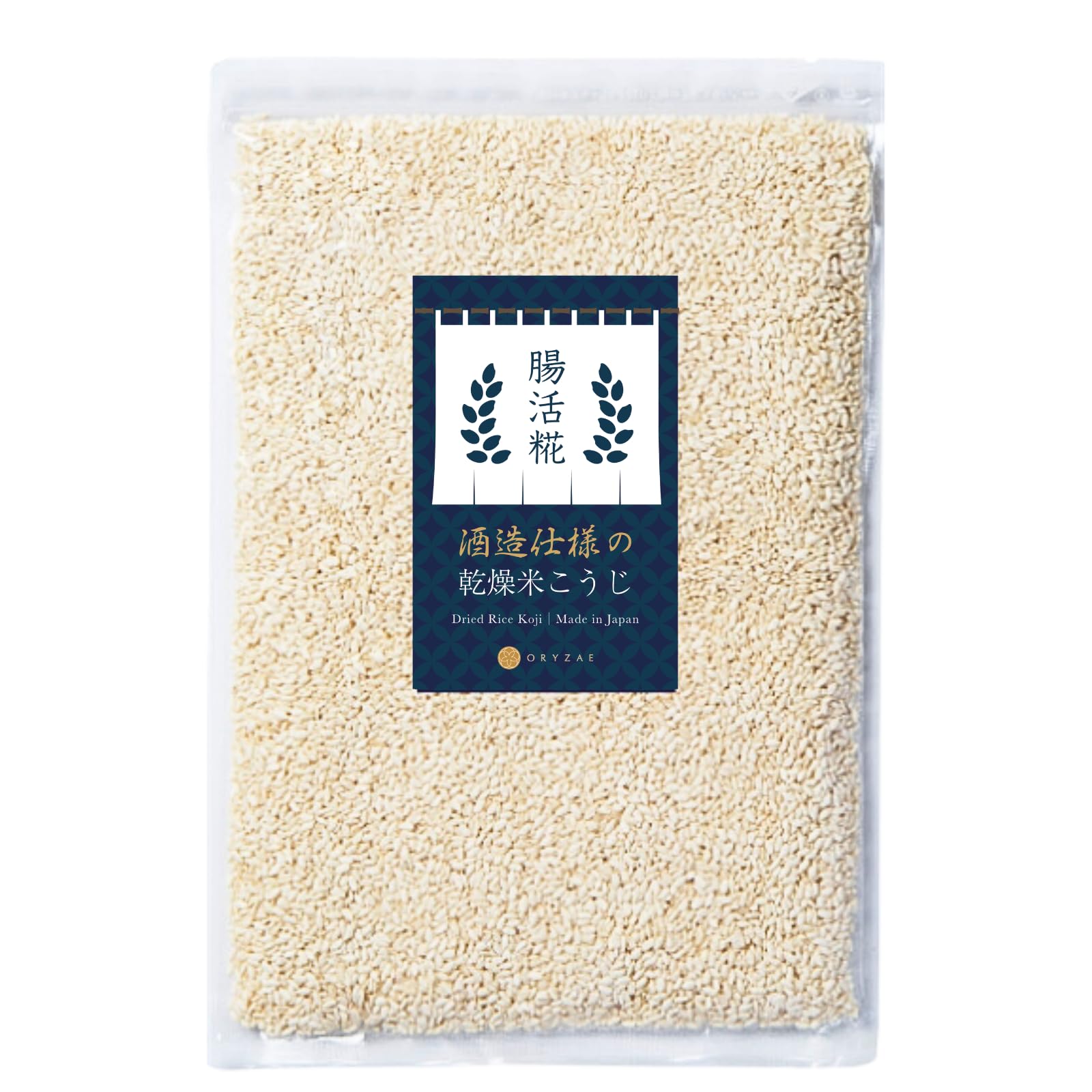 ORYZAE front packaging 800g showing product and clean labeling for storage benefit