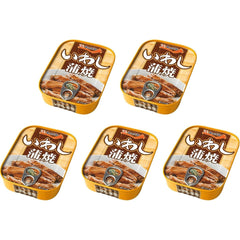 OSK front packaging of kabayaki sardines showing brand and five-can set benefit