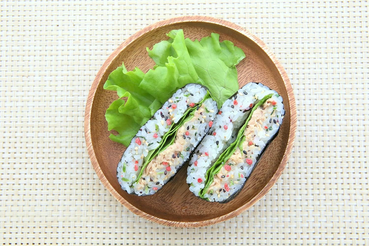 OSK Mizkan furikake used in a bento box emphasizing easy meal enhancement