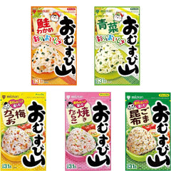 OSK Mizkan front packaging showing five furikake sachets, convenient portable seasoning