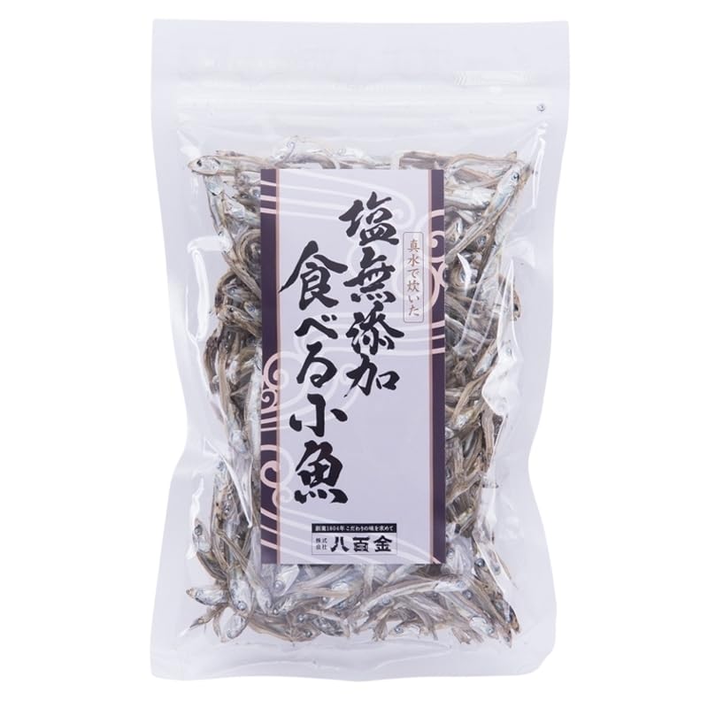 OSK niboshi front pack showing label and net weight, highlights pure salt-free benefit