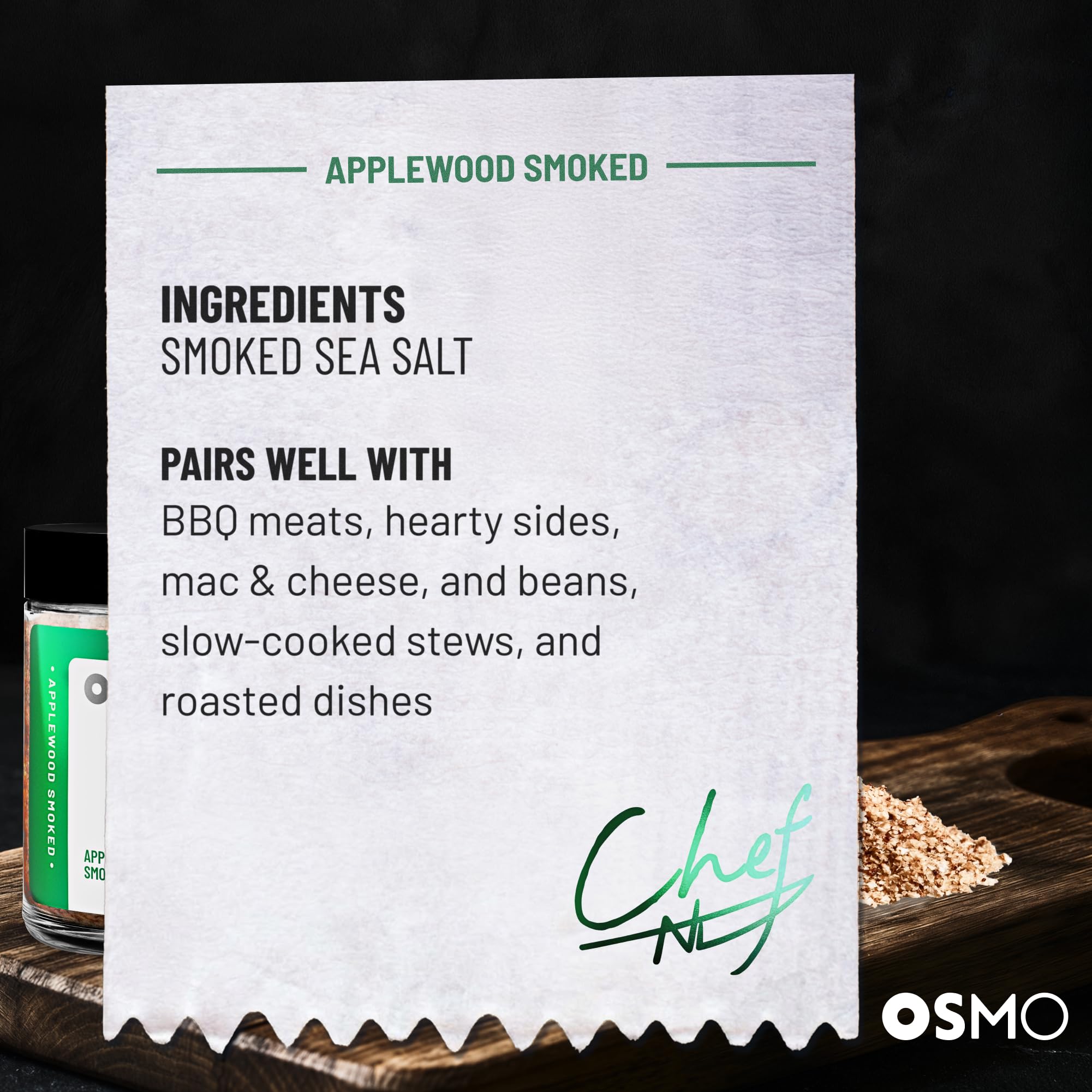 osmo 2.8 oz jar next to common items for size comparison and portion clarity