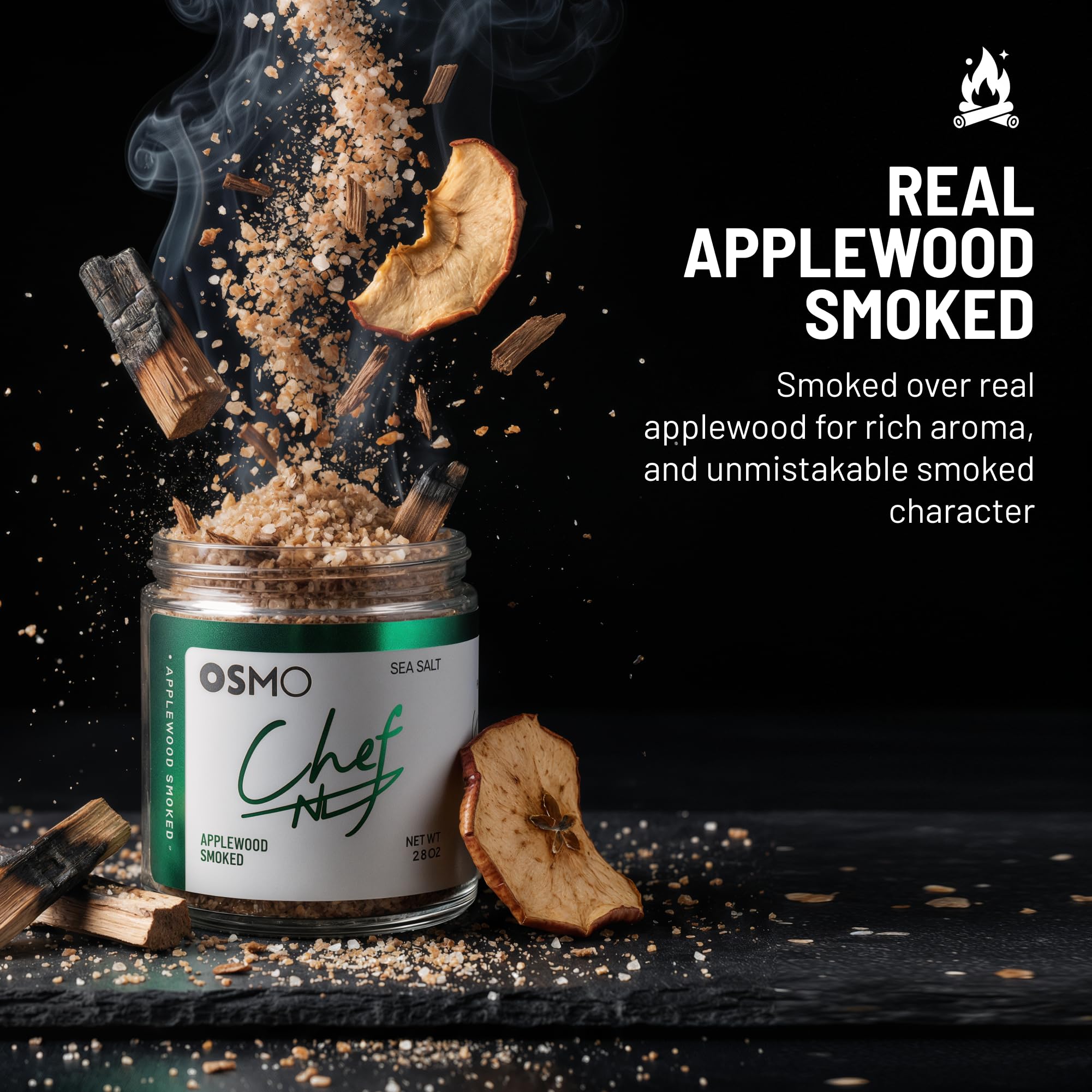 osmo open jar showing flakes texture and easy-to-sprinkle benefit