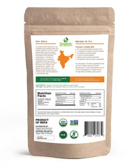 Organic Spice Resource kraft bag close-up highlighting resealable freshness feature