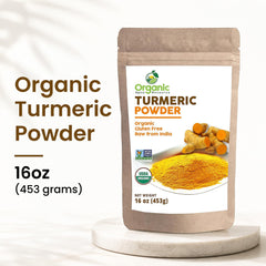 Organic Spice Resource powder on spoon showing fine texture for easy mixing