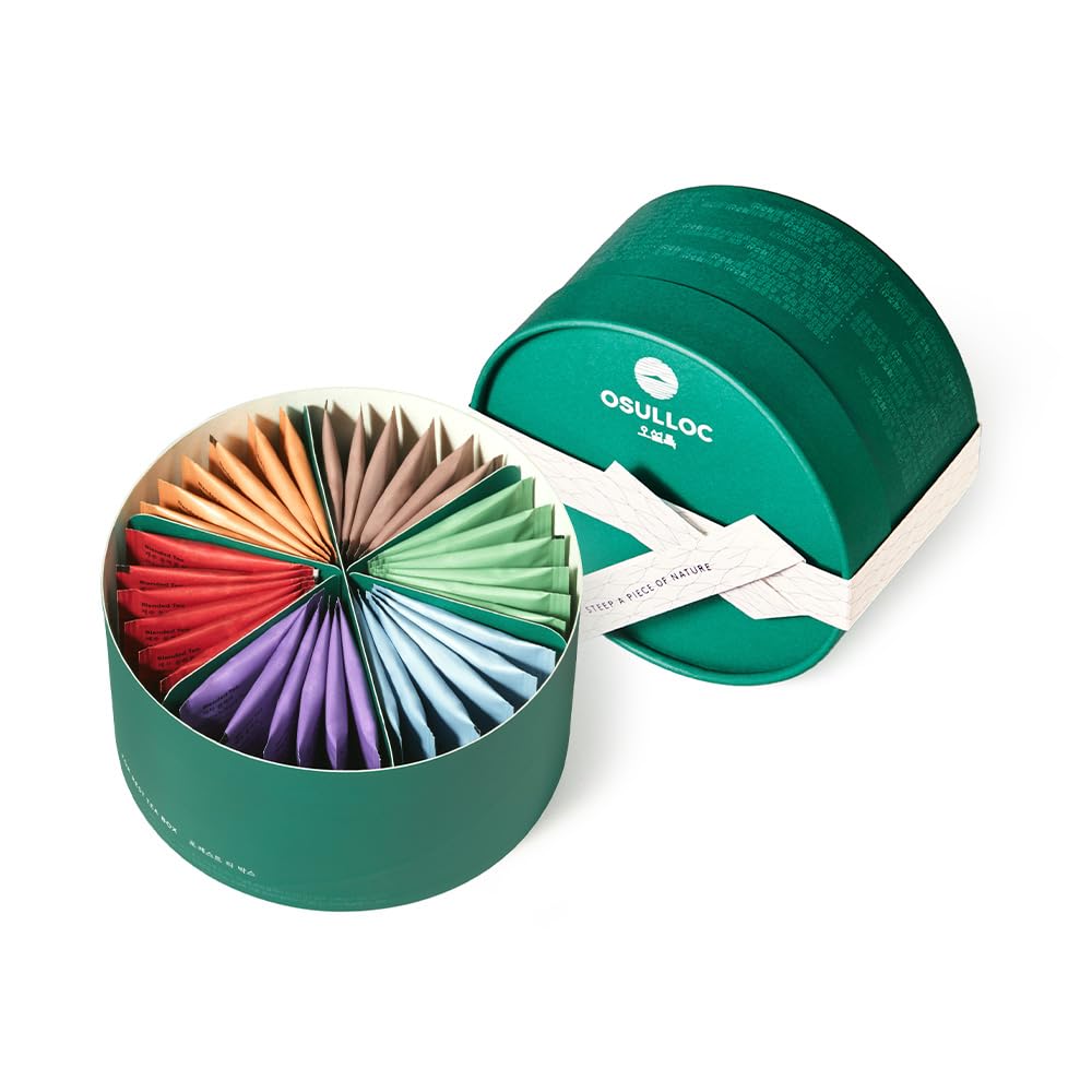 Osulloc front packaging showing elegant gift box and cultural design for premium presentation